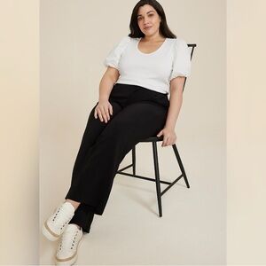 Poplin Puff Sleeve Blouse